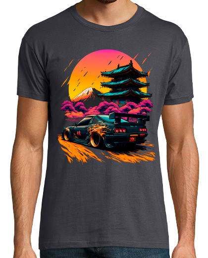 Image of car drifting tuning japan japanese temple manga anime