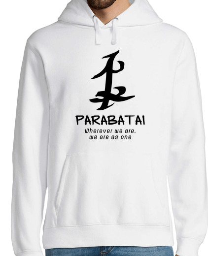 Sweat-shirt À Capuche Pour Homme shadowhunters: runes parabatai (noir)