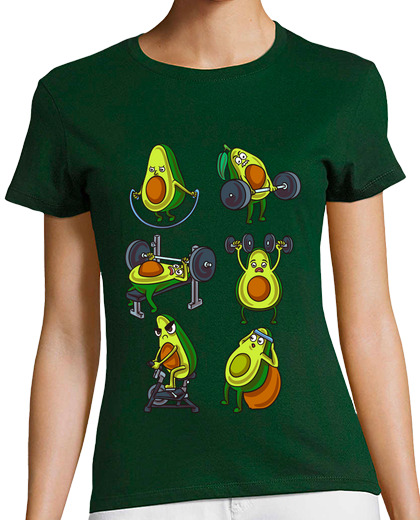 Image of avocado gym humor vegan diet vegan