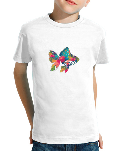 T-shirt bambino manica corta pesce arrai tropikala-tropicale