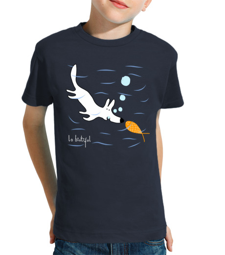 T-shirt bambino manica corta ciao pesce!