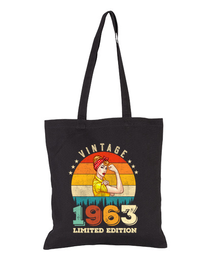 Bolsa De Tela 60 años vintage 60 cumpleaños mujeres laTostadora