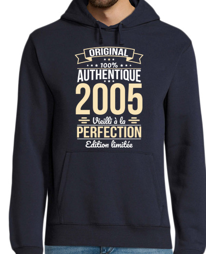 Sweat-shirt À Capuche Pour Homme Anniversaire 18 ans - Original 2005