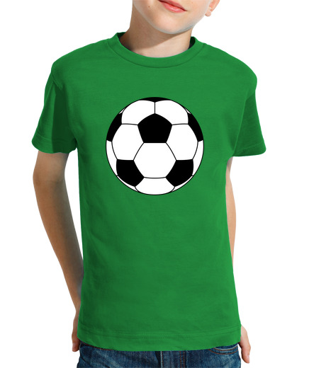 T-shirt bambino manica corta pallone da calcio 2