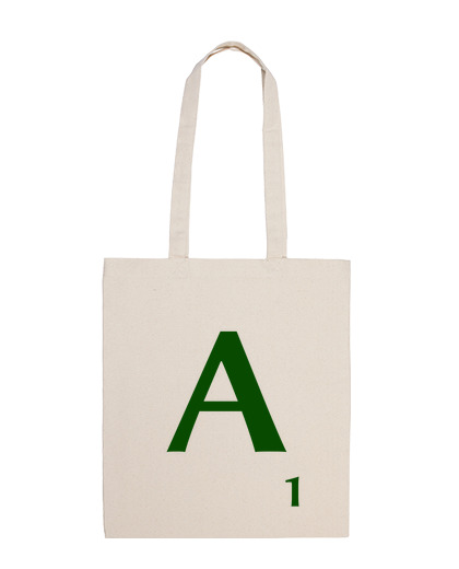Image of scrabble tile with the a of 1 point