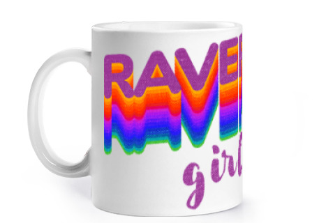 Image of raver girl edm festival gift techno