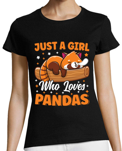 Image of Just A Girl Who Loves Panda Bear Cute Sleeping Kawaii Panda