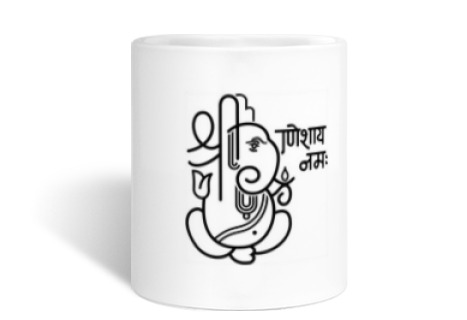 Ganesh Ganesha Elefante No.5 (negro)