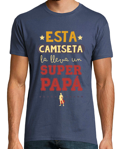 Image of this t shirt is worn by a super dad, father's day