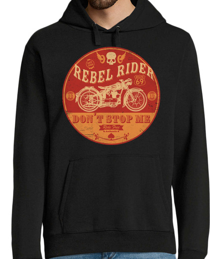 Sweat-shirt À Capuche Pour Homme rider rebelle dont stop me