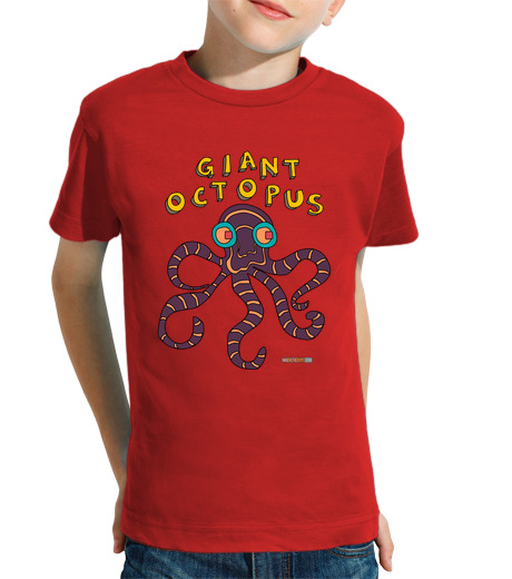 T-shirt bambino manica corta The Giant Octopus | Kids Short Sleeve