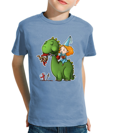 Tee Shirt Pour Enfant Manche Courte sant jordi et le drake