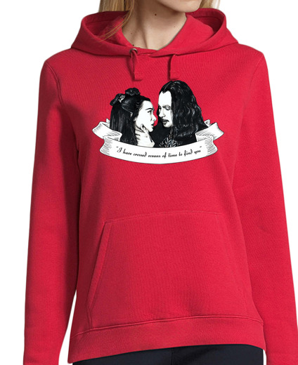 Sweat-shirt À Capuche Pour Femme dracula et le mien