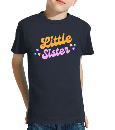 T-shirt bambino manica corta little sister ana piccola