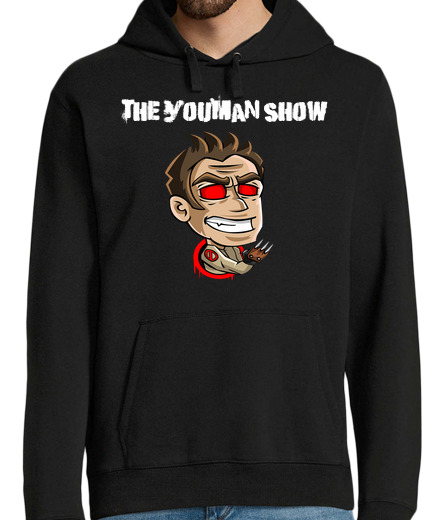 Sweat-shirt À Capuche Pour Homme jersey à capuche. youman le canal logo show