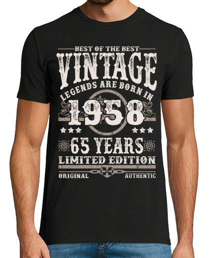 Image of 65 years - legends are born in 1958