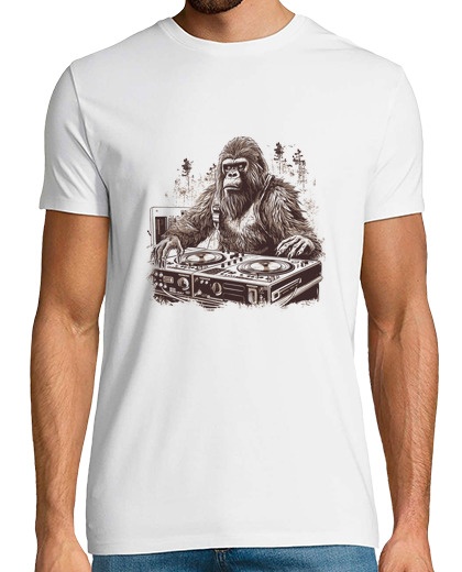 Image of dj gorilla at the turntables hip hop rap, dj wedding