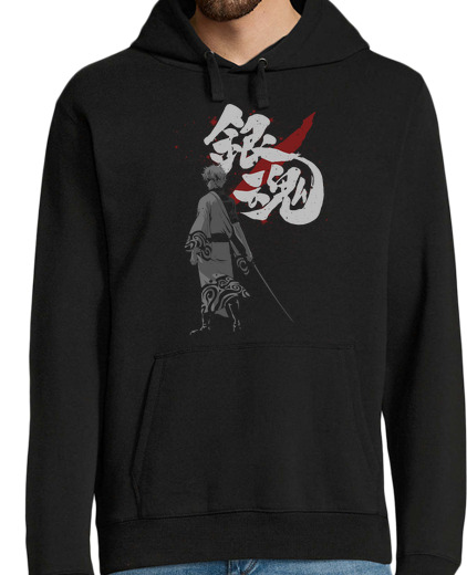 Sweat-shirt À Capuche Pour Homme sakata gintoki