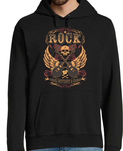 Sweat-shirt À Capuche Pour Homme rock