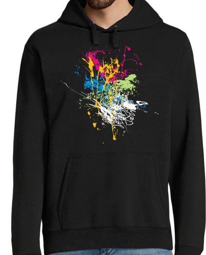 Sudadera Con Capucha Para Hombre Paint Splash N1 laTostadora