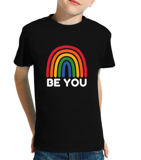 T-shirt bambino manica corta lgbtq sii il mese del gay pride lgbt