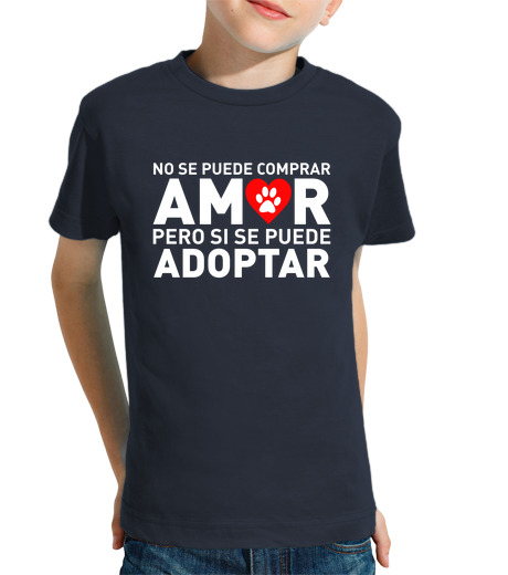 T-shirt bambino manica corta non si può comprare amore , ma se si prende