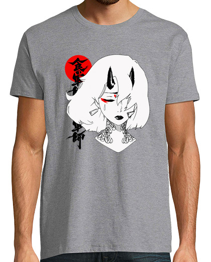 Image of Japanese Sad Cute Evil Girl Samurai