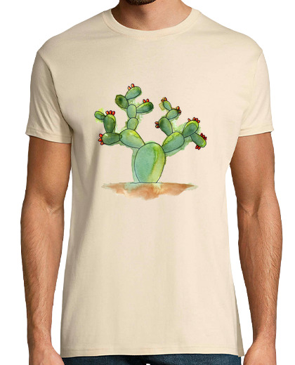 Tee Shirt Homme Manche Courte t-shirt à manches courtes cactus