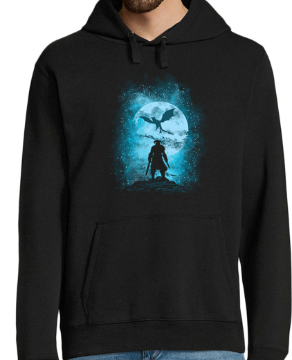 Sweat-shirt À Capuche Pour Homme chasseur de dragon