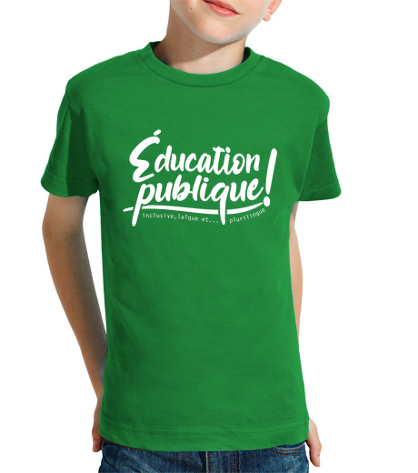 T-shirt bambino manica corta educazione publi che - are a verde - pl