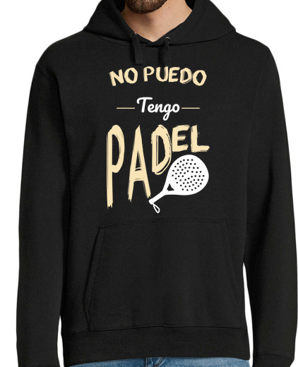 Sweat-shirt À Capuche Pour Homme Je ne peux pas avoir de paddle-tennis -