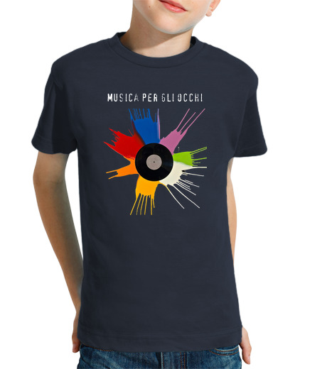 T-shirt bambino manica corta Musica per gli occhi 25