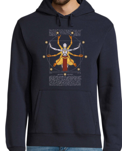 Sweat-shirt À Capuche Pour Homme coton ouaté omnic vitruvian