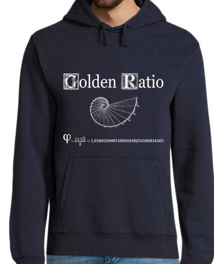 Sweat-shirt À Capuche Pour Homme GOLDEN RATIO - AUREA PROPORTION - FIBONACCI