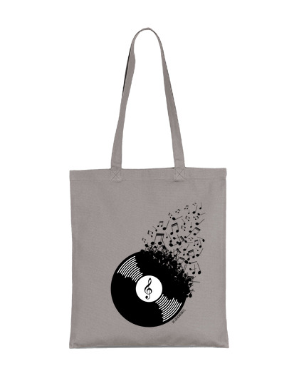 Image of vinyl with music notes by desatikha