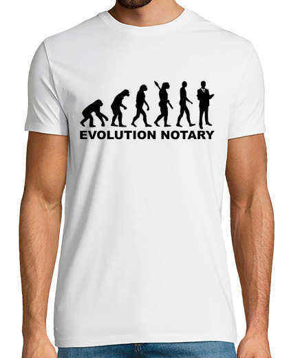 Camiseta Hombre Manga Corta notario evolución laTostadora