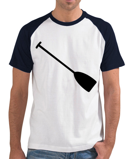 Camiseta Hombre Estilo Béisbol canoa kayak paddle laTostadora