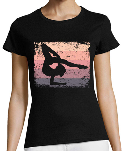 Image of Gymnast Floor Retro Rhythmic Gymnastics