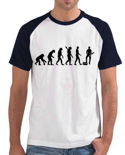 Camiseta Hombre Estilo Béisbol fontanero evolución laTostadora