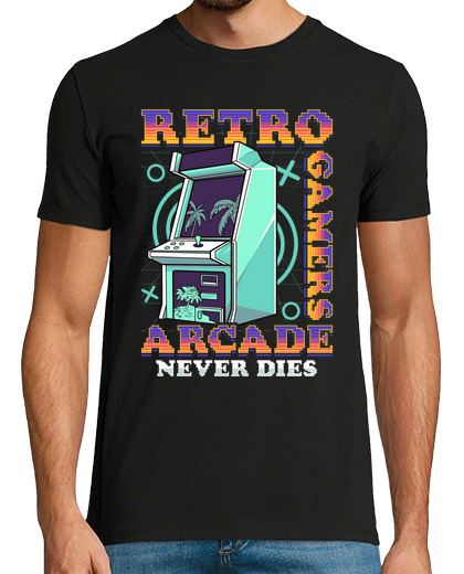 Image of retro gamers arcade never dies 80s retro vintage