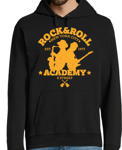 Sweat-shirt À Capuche Pour Homme rock & roll académie