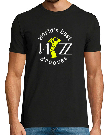 Camiseta Hombre Manga Corta world jazz camiseta laTostadora