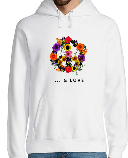 Sweat-shirt À Capuche Pour Homme Peace & love