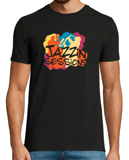 Camiseta Hombre Manga Corta los músicos de jazz fresco camiseta laTostadora