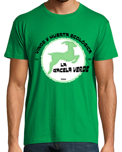 T-shirt uomo manica corta la gazzella verde