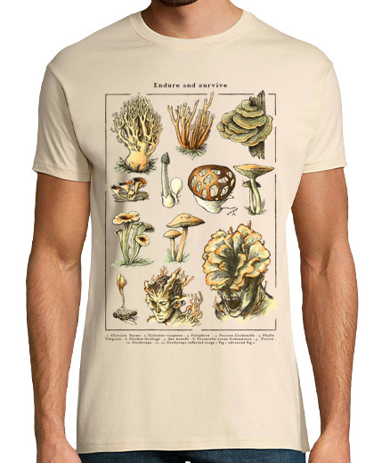 Image of endure and survive - the last of us - cordyceps mushroom dark