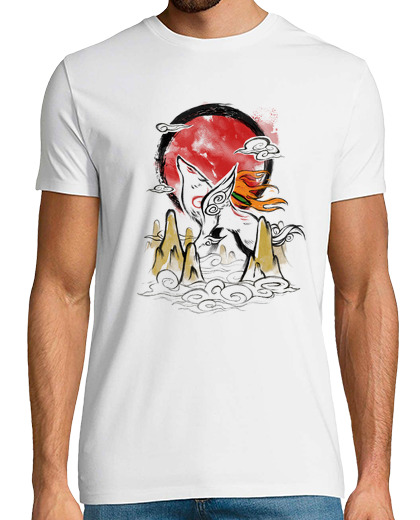 Image of okami ink - white wolf sunset - gamer