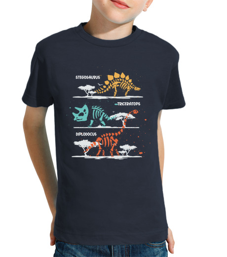 T-shirt bambino manica corta dinosauri