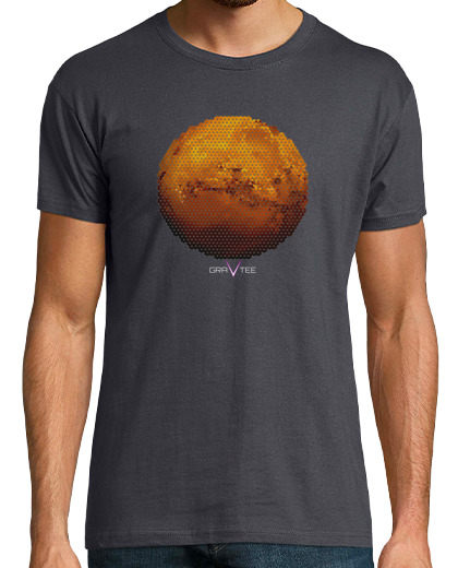 Image of Mars in Triangles Men's T-Shirt