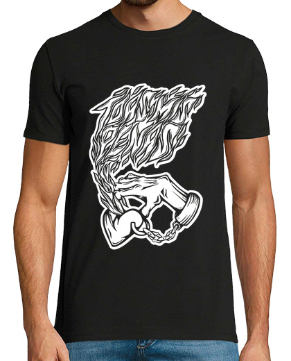Image of black t shirt all my sorrows traditional tattoo inspiration